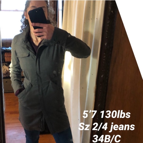 Bench brand Jacket-M-Charcoal-ZipUp-Higher Neck-Longer Length-Fitted-Lightweight - Picture 16 of 16